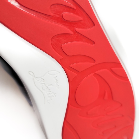 Christian Louboutin Louis Spiked Leather High-Top Sneakers Shoes EU 43.5 US 10.5 - Picture 11 of 12